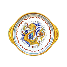 Load image into Gallery viewer, Set of two round trays with handles - 25cm and 30cm diam - Raffaellesco
