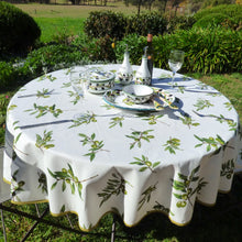 Load image into Gallery viewer, Round cotton tablecloth - 180cm diameter - various designs - made in Italy

