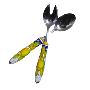 Salad Server Set (Fork & Spoon) - Lemon