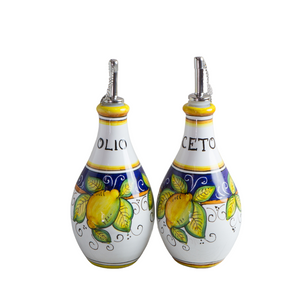 Olive Oil + Balsamic Vinegar Bottle set - Lemon, 300ml