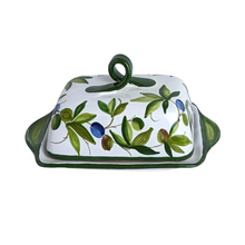 Load image into Gallery viewer, Butter Dish - black olives
