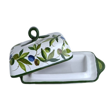 Load image into Gallery viewer, Butter Dish - black olives
