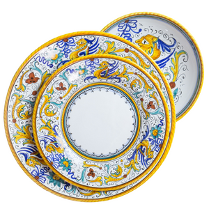 3 piece dinner set (dinner plate, bread plate & soup/dessert bowl) - Raffaellesco