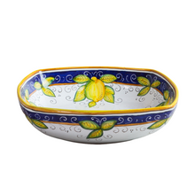 Load image into Gallery viewer, Large square serving bowl (30cm) - Lemon
