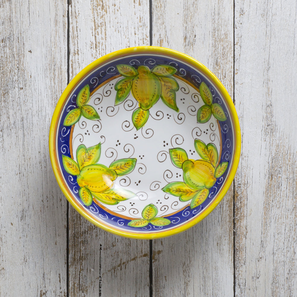 Serving bowl, medium (20cm diam) - Lemon