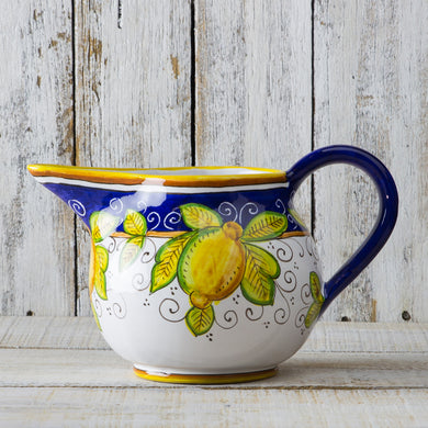 Italian ceramic lemon water jug