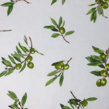 Load image into Gallery viewer, Rectangular cotton tablecloth - 135x240cm - green olives

