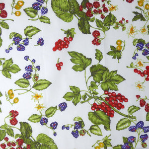 Rectangular cotton tablecloth - 135x190cm - 'frutti di bosco' (fruit of the forest)