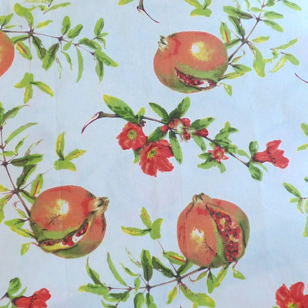 Round cotton tablecloth - 180cm diameter - pomegranates